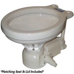 Raritan Sea Era Electric Toilet - Household Style - Integral Pump - Straight &amp; 90&deg; Discharge - 12v